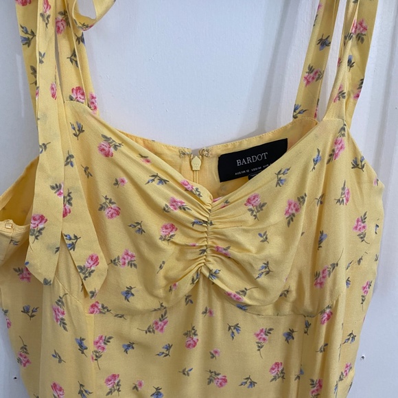 Bardot Yellow Floral Dress - Picture 3 of 4
